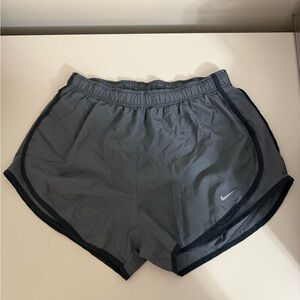 Nike Women's Athletic Shorts in Gray and Black